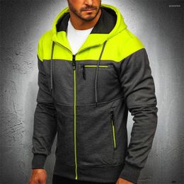 Men's Hoodies COZOKMen's Autumn Hat Fashion Sweatshirt And Zipper Training Sportswear Hooded Overcoat 2023