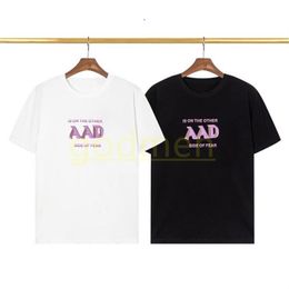 New Fashion Men Womens Summer T Shirt High Street Colourful Logo Print Tees Mens Round Neck T Shirts Asian Size S-2XL