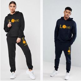 Men's Tracksuits Est Fashion Sunflower Love Men Hoodie Set Spring Autumn And Winter Casual Streetwear Man Hoodies Hooded Sportswear S-4XL