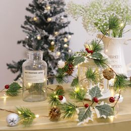 Christmas Decorations Garland With Lights Light String Home Decorative Copper Wire Beauty Creative Decoration