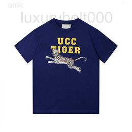 Newest Men's T-Shirts Designer Tshirt Men Apparel Shirts Pure Cotton Loose Round Neck Funny Tiger Icon Spring Summer Casual Short 2EGA