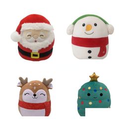 Party Favour Fedex 20 Cm Squish Mallo Plush Toy Santa Claus Snowman Christmas Tree Childrens Gift Drop Delivery Home Garden Festive S Dhyui