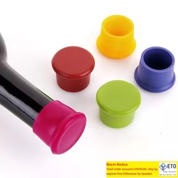Silicone Wine Stopper Bar Tools Candycolored foodgrade fresh beer bottle cap