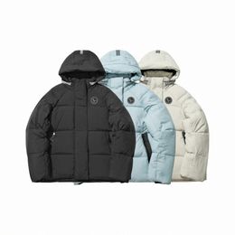 Junction FW23 Designer Mens Down Parkas Men Jackets Down Puffer Bright Black Llabel Large Hat Outdoor Thickened Hooded