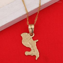 Pendant Necklaces Map Of Martinique Necklace Pendants For Women Gold Colour Jewellery France Items