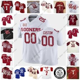 American College Football Wear Oklahoma OU College Stitched football Jersey 70 Brey Walker 20 Clayton Smith Billy Bowman Key Lawrence Tre Bradford Jeremiah Criddel