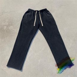 Men's Pants High Street Distressed Washed Drape Loose Sweatpants Men Women 1:1 Quality Hip-Hop Solid Trouser