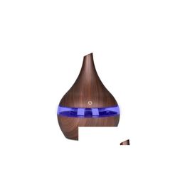 Aromatherapy 300Ml Usb Electric Aroma Air Diffuser Wood Trasonic Humidifier Cool Mist Maker For Home Drop Delivery 202 Dhnwb