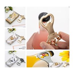 Openers Personalized Crown Beer Bottle Opener Creative Botter Presents For Baby Shower Guest Giveaways Party Favors Drop Delivery Ho Dh1Qs