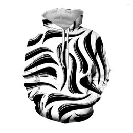 Men's Hoodies Jumeast 3D Striped Graphic Printed Aesthetic Men Streetwear Oversize Unisex Baggy Casual Hooded Sweatshirts Fashion Tops