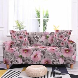 Chair Covers Rose Flowers Elastic Sofa Cover For Living Room Stretch Floral Printed All-inclusive Slipcover Couch 1/2/3/4 Seater