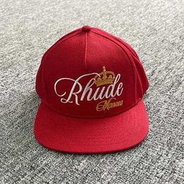 Rhude Brand Designer Unisex Rhude Collections Baseball Caps Outdoor Rhude Hat Casual Truck Hat Couple Rhude Cap Classic Trendy Brand New Casual Wide 597