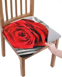 Chair Covers Red Rose On Shabby Book Elasticity Cover Office Computer Seat Protector Case Home Kitchen Dining Room Slipcovers