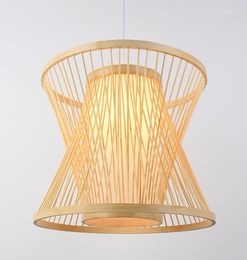 Pendant Lamps Classical Rustic Hand Knitting Bamboo Art Lights Modern Vintage E27 LED Lamp For Porch&parlor&stairs&corridor