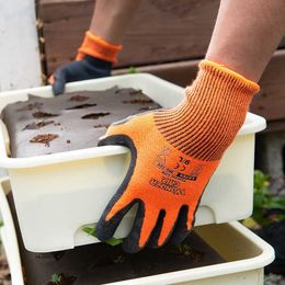 WonderGrip Thicken Garden Working Gloves Coldproof Work Double Layer Latex Coated Protection Gardening
