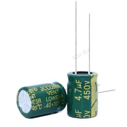 10PCS Electrolytic capacitor 450V4.7uF 10*13mm Aluminium electrolytic 4.7uf 450v Switching power supply