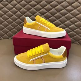 2023 Fashion men designer shoes 20 Colours comfortable bottom leather Luxury Mens party sports casual sneaker trainers shoe fast ship rh00912