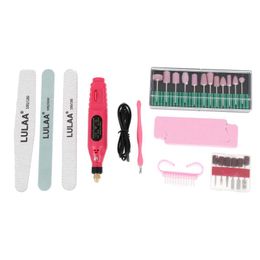 Nail Files Set Electric Drill Manicure Pedicure Care Kit For Salon Home