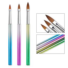 Nail Art Kits 3pcs Tool Nylon Small Manicure Accessory Painting Bullion Pen Vacuum Electroplating Picking Dotting