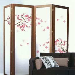 Wall Stickers Plum Blossom Flower Sticker Decal Bedroom PVC Art DIY Removable Home Decoration 2 Size