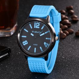 Wristwatches High Quality Fashion Brand Factory Price Candy Colour Big Dial Womage Woman Man Unsex Student Silicone Band Quartz WatchesWrist