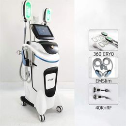 2023 EMS Sculpt CRYO Slimming Machine EMSLIM and cryolipolysis 2 in 1 Muscle Stimulator HI-EMT hip lift fat freeze body shaping weight loss beauty salon equipment