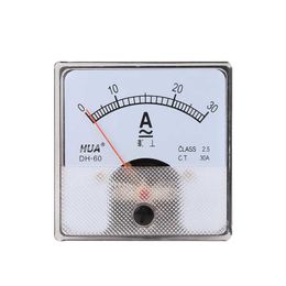 DH-60 AC Ammeter Analog Current Meter 1A 2A 3A 5A 10A 15A 20A 30A 50A 30/5 50/5 etc factory direct selling