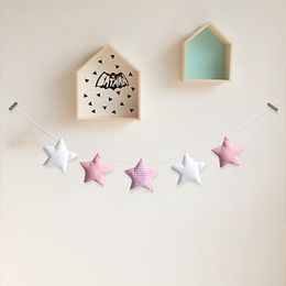 Bedding Sets Nordic Baby Room Decoration Wall Hanging Decor Tent Bed Star Garland String Party Banner Shower Ornaments Po Props