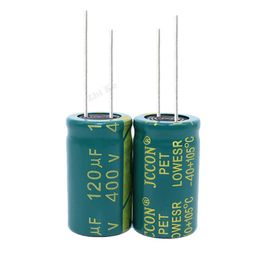 6pcs/lot 400V 120UF high frequency low impedance 400V120UF Aluminium electrolytic capacitor size 18*30 20% 105C