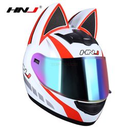 Motorcycle Helmets Full Face Helmet Woman Man Casque Moto Casco Motorbike Riding With Catear 8 Colors