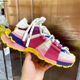Father women's shoes summer breathable thin couple 2023 new spring and autumn mixed materials sneakers g space hm003286