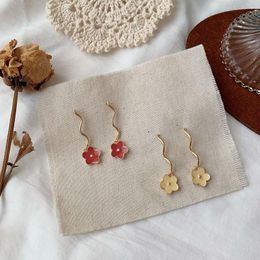 Dangle Earrings Fashion Women Flower Shape Tassels Metal For Girl Party Gifts Wholesale & Chandelier