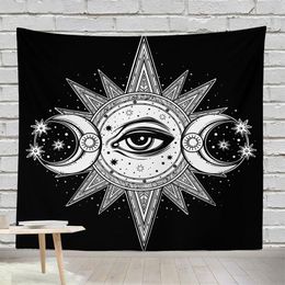 Tapestries 150X150cm Polyester Tapestry Mandala Bohemia Wall Hanging Animal Moon Wolf Guns Yoga Mats Beach Towel Decor Livingroom