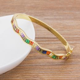 Bangle Factory Price Luxury Crystal Beaded Bracelet Bangles For Women Fashion Jewellery Copper Cubic Zirconia Accessories GiftBangleBangleBang