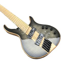 Lvybest Electric Guitar Bass Integrated Bass Body Three-Piece Oblique Fret Maple Fingerboard Active Pickup Custom