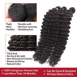 Nxy Lace Perücken 28 30 Zoll Deep Wave Echthaarbündel mit 13x4 Frontal brasilianischem Remy Water Curly Verschluss 230106