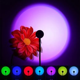 USB LED Projector Night Light Portable Mood Light For Bedroom Living Room Home Decor Wall Photography Neon Lights