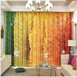 Curtain & Drapes Personality Oil Painting Style Simple Modern Bedroom Living Room Partition Thickening Blackout