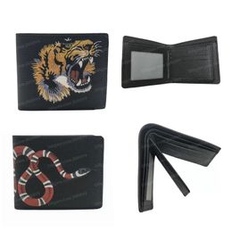 Designer Wallet Luxury Brand Women Wallets Leather Credt Card Holder Men Animal Short Wallet Business Wallets With Box JN8899