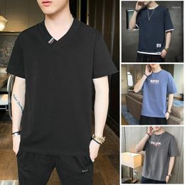 Men's T Shirts Summer Short Sleeve T-shirt Student Top Cotton Half Fashion Trend GraphicT-Shirts Clothing