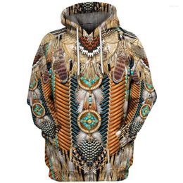 Men's Hoodies Feather Beads Hoodie Men Hip Hop Sweatshirt 3d Long Character Printed Funny Mens Clothing Hooded Streetwear