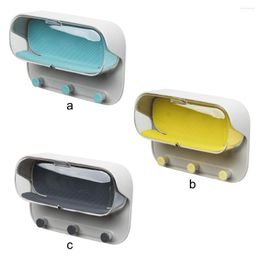 Storage Boxes Waterproof Wall Shower Box Jewellery Rack Holder Hooks Non-marking Sticker