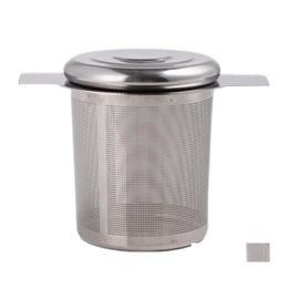 Tea Infusers Kitchen Accessories Mesh Infuser Metal Cup Stainless Steel Strainer Leaf Filter Sieve Bag Holder Zc1744 Drop Delivery H Dhcia