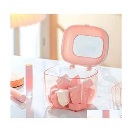 Storage Boxes Bins Pink Lipstick Box Lip Gloss Sundries Organiser Women Glaze Case Holder Makeup Drop Delivery Home Garden Houseke Dhcaz