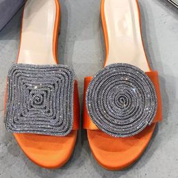 Kristall spielt die Rolle des Knöchels – Sandalen mit Schnürung, Schuhe für Frauen auf der Party, offene Schuhe aus Kalbsleder, Fabrikspiegel, Freizeit, weibliche Hausschuhe, Luxus-Designer