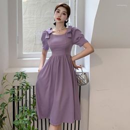 Casual Dresses The Summer 2023 French Niche Design Senior Feeling Bowknot Temperament Party Led Dress