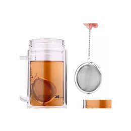 Coffee Tea Tools 4.5Cm Infuser 304 Stainless Steel Pot Sphere Mesh Strainer Ball Filter Drop Delivery Home Garden Kitchen Dining B Dhkbe
