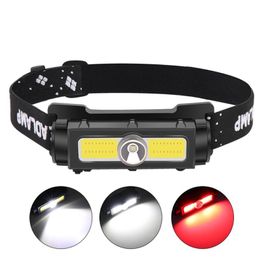 Headlamps 7-levels USB Recharging Headlight Headlamp For Outdoor Sports Camping Fishing Led Torch Lamp