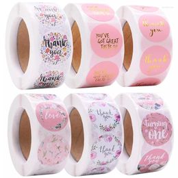 Gift Wrap 2.5cm Round Thank You Sticker Paper Seal Labels Wedding Birthday Party Favours Store Stickers Label Decoration