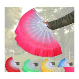 Other Event Party Supplies 10Pcs/Lot Arrival Chinese Dance Fan Silk Veil 5 Colours Available For Wedding Favour Gift Drop Delivery H Dh8U5